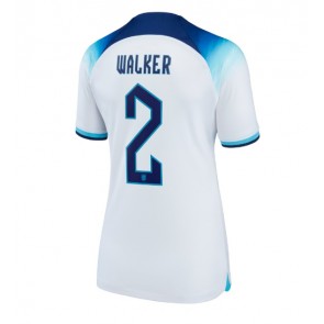 England Kyle Walker #2 kläder Kvinnor VM 2022 Hemmatröja Kortärmad